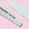 10 pcs Professional Half Moon Nail Files with 100/180 Grit