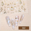 5D Golden Christmas Nail Art Stickers