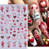 Fantasy Rose Heart Nail Art Stickers