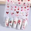 Fantasy Rose Heart Nail Art Stickers