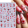 Fantasy Rose Heart Nail Art Stickers