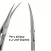 Precision Curved Stainless Steel Nail Scissors