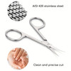 Precision Curved Stainless Steel Nail Scissors