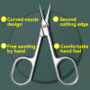 Precision Curved Stainless Steel Nail Scissors