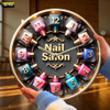 Nail Salon Themed Wall Clock