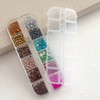 Set of Colorful Christmas Round Nail Art Caviar Beads