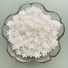 50pcs White Snowflake Acrylic Charms