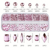 12-Grid Multi-Shaped 3D Flat Nail Rhinestones