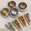 4pcs Chrome Mirror Nail Powder Set
