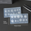 2pcs snowflake star silicone nail mold