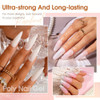 4-Color Poly Gel Nail Extension Kit with Led Lamp