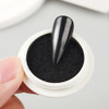 1 Box Magic Mirror Black Chrome Nail Powder