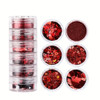 6pcs Heart-Shaped Nail Glitter Powder