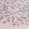 100pcs Clear Transparent Heart Nail Charms