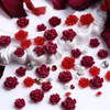 50pcs Red Rose Nail Art Charms