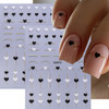2pcs Golden Line Strips Nail Stickers