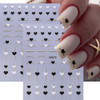 2pcs Golden Line Strips Nail Stickers
