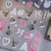 5D Embossed Cozy Sweater Nail Art Stickers