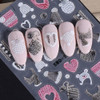 5D Embossed Cozy Sweater Nail Art Stickers