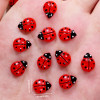 20pcs Cute Ladybug Nail Charms
