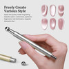 3D Cat Eye Nail Magnet Tool with Round Steel Bead