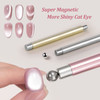 3D Cat Eye Nail Magnet Tool with Round Steel Bead