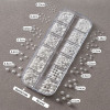 1 Box 3D White Pearl Nail Charms – Round & Half Round Mix Sizes