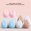 8pcs Large Multi-Color Ultra Soft Makeup Sponges Set