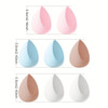 8pcs Large Multi-Color Ultra Soft Makeup Sponges Set
