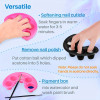 2pcs Five Finger Nail Soaking Bowls – Manicure & Gel Polish Remover Hand Soaker Set