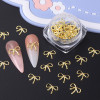 3 Boxes Metal Bow 3D Nail Art Decorations