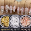 3 Boxes Metal Bow 3D Nail Art Decorations
