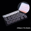 240pcs Double-Sided Adhesive Tabs for False Nails