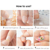 240pcs Double-Sided Adhesive Tabs for False Nails