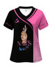 Nail Technician Scrub Top V-Neck Nail Studio Uniform