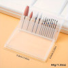 12pcs Ceramic & Silicone Nail Grinding Head Set