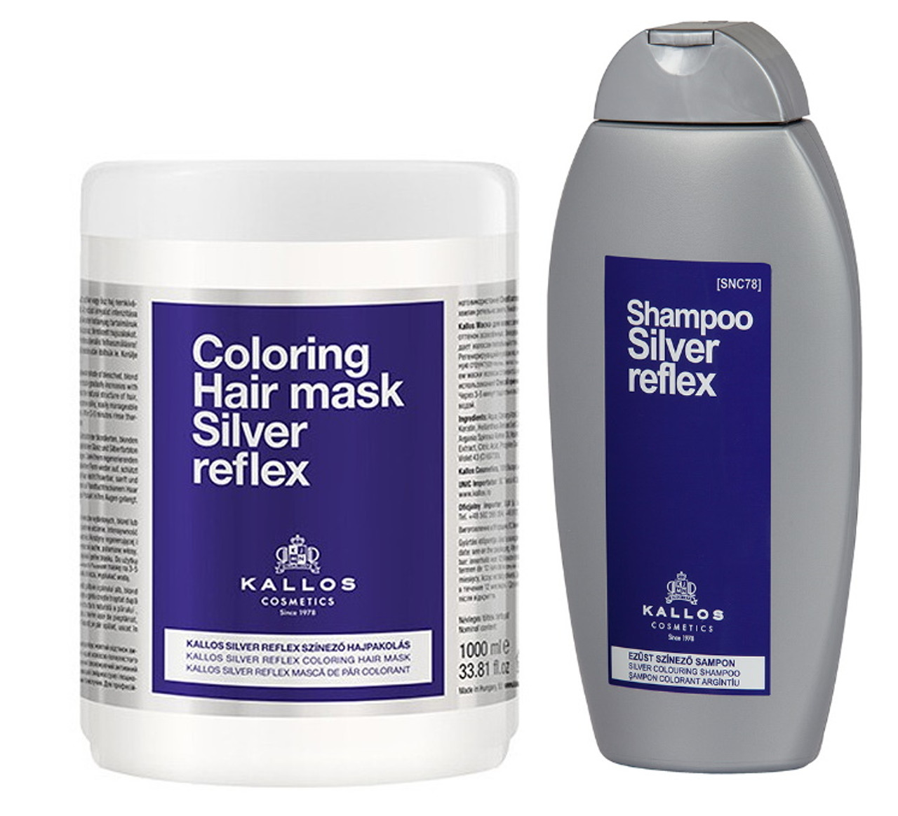 Kallos Hair Mask Silver Reflex Shampoo Fashion Mouse