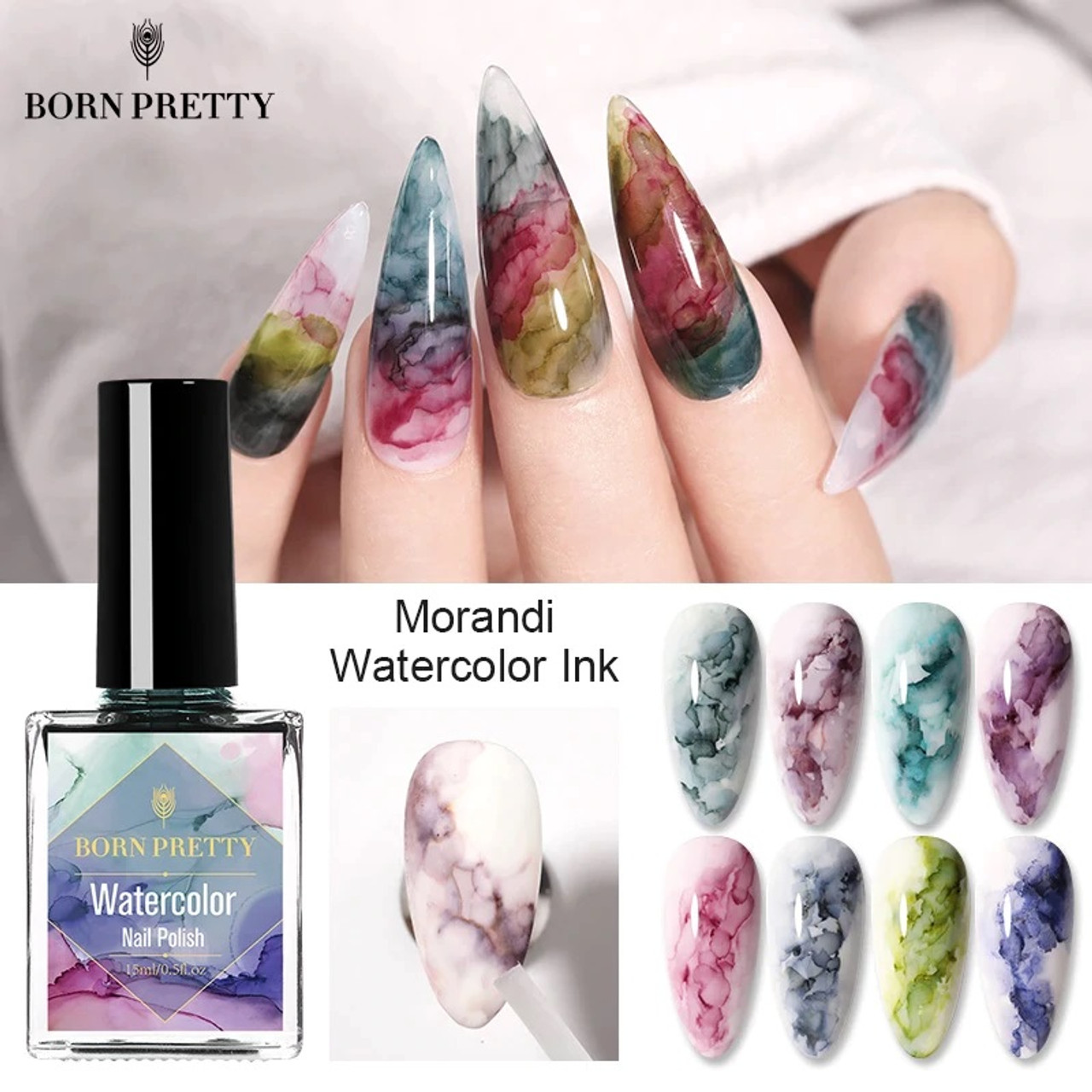 Buy Honeybee Gardens WaterColors Nail Enamel Raspberry Sorbet | Non Toxic |  Water-based | Earth Friendly Online at Low Prices in India - Amazon.in