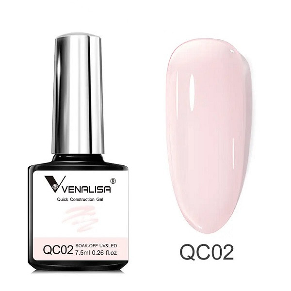 Gel De Construction Ongles UV Venalisa - Couleur Rose Nude - 7.5ml - Neuf - Kit Manucure