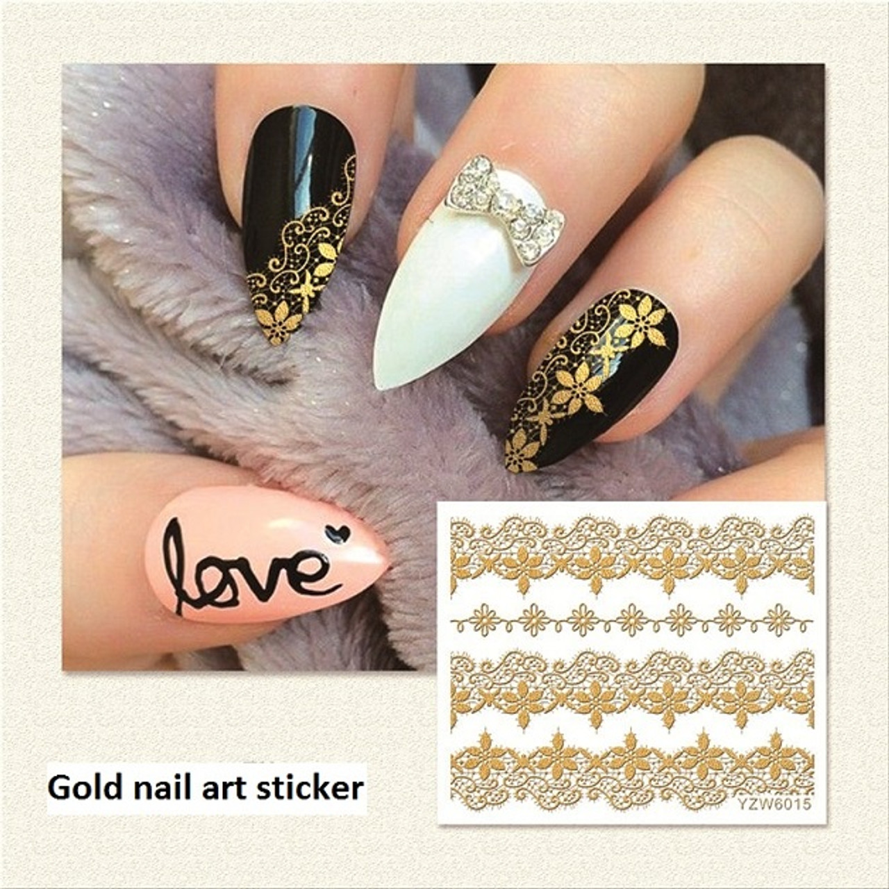 nail gold stickers