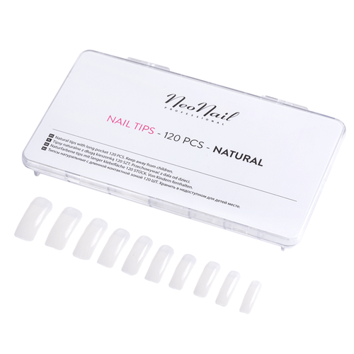 120 pcs French Nail Tips - Natural