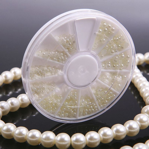 3D White Pearl Rhinestone