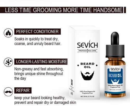 Sevich Natural Beard Oil for Styling and Growth 20 ml