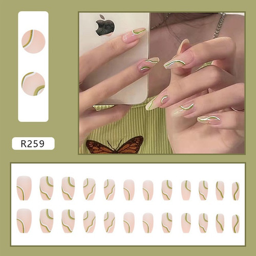 Fake Nails - French Tip Nude Wave