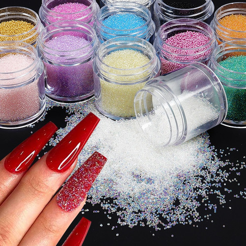 Mini Crystal Caviar Beads for Nail Art