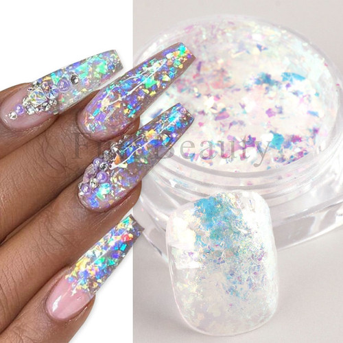 Ice Crystal Aurora Flakes Sequins