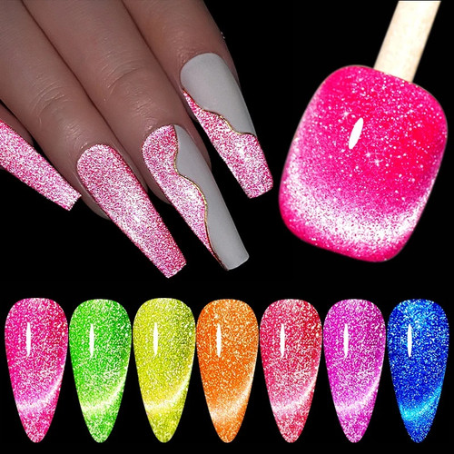 Neon Reflective Cat Magnetic Gel - N08