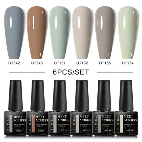 6 Pcs Nail Gel Polish Set (ZH22519)