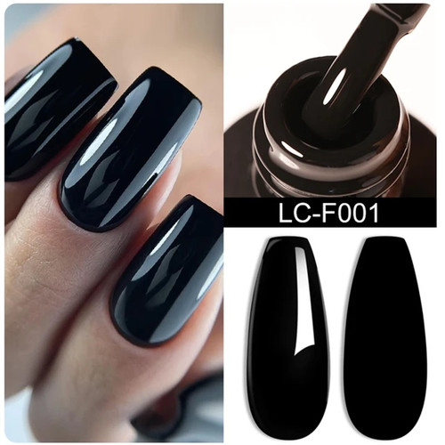 LilyCute Nail Gel Polish 7ml - Color# F001 (Black)