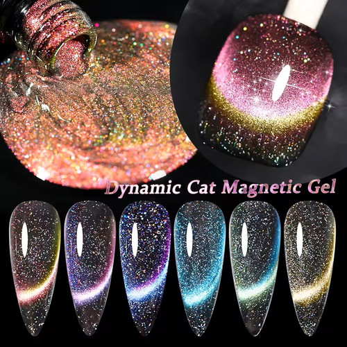 Reflective Dynamic Cat Eye Magnetic Gel